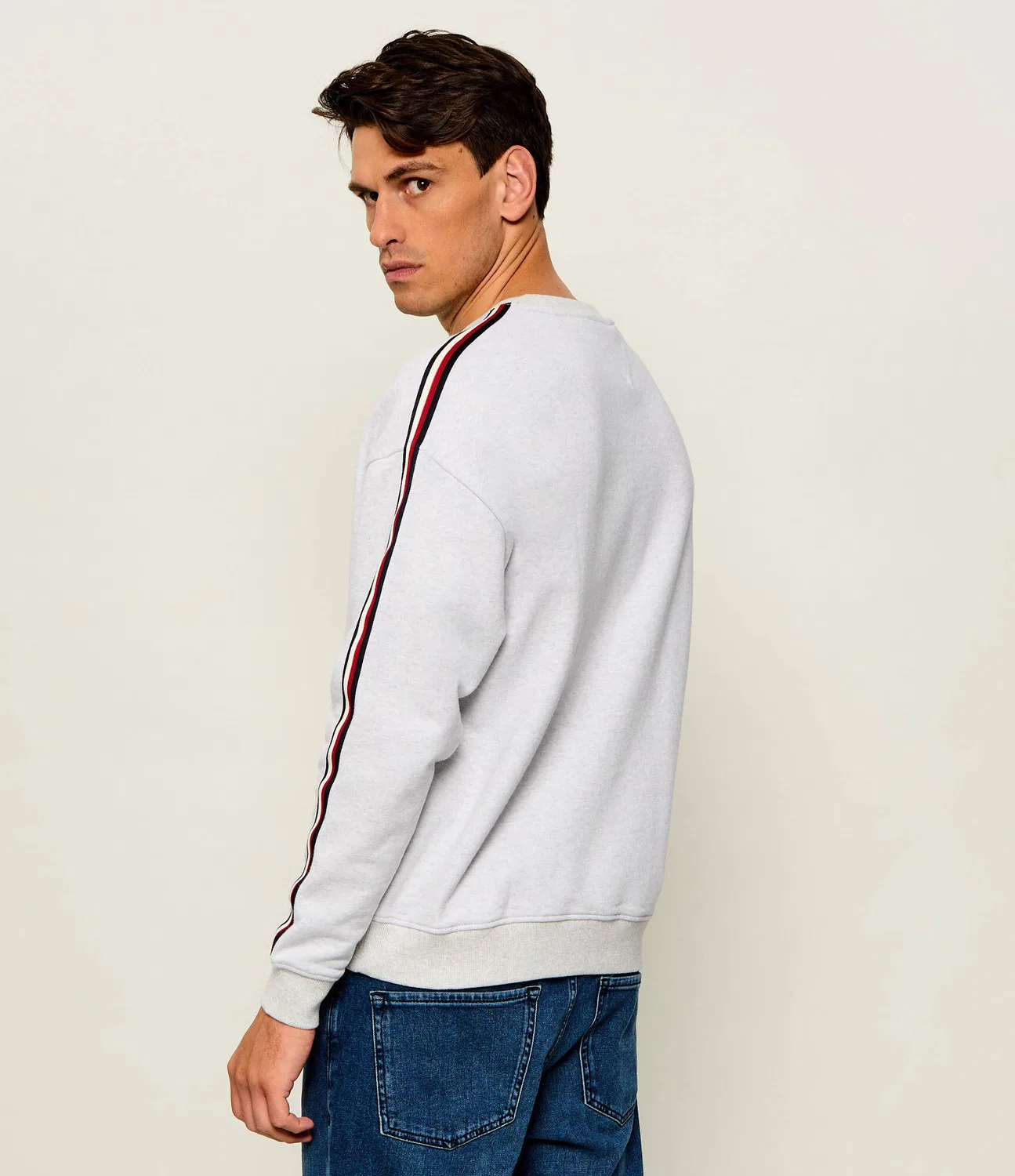 Толстовка Relaxed Fit Tommy Hilfiger, Grigio — фото 3