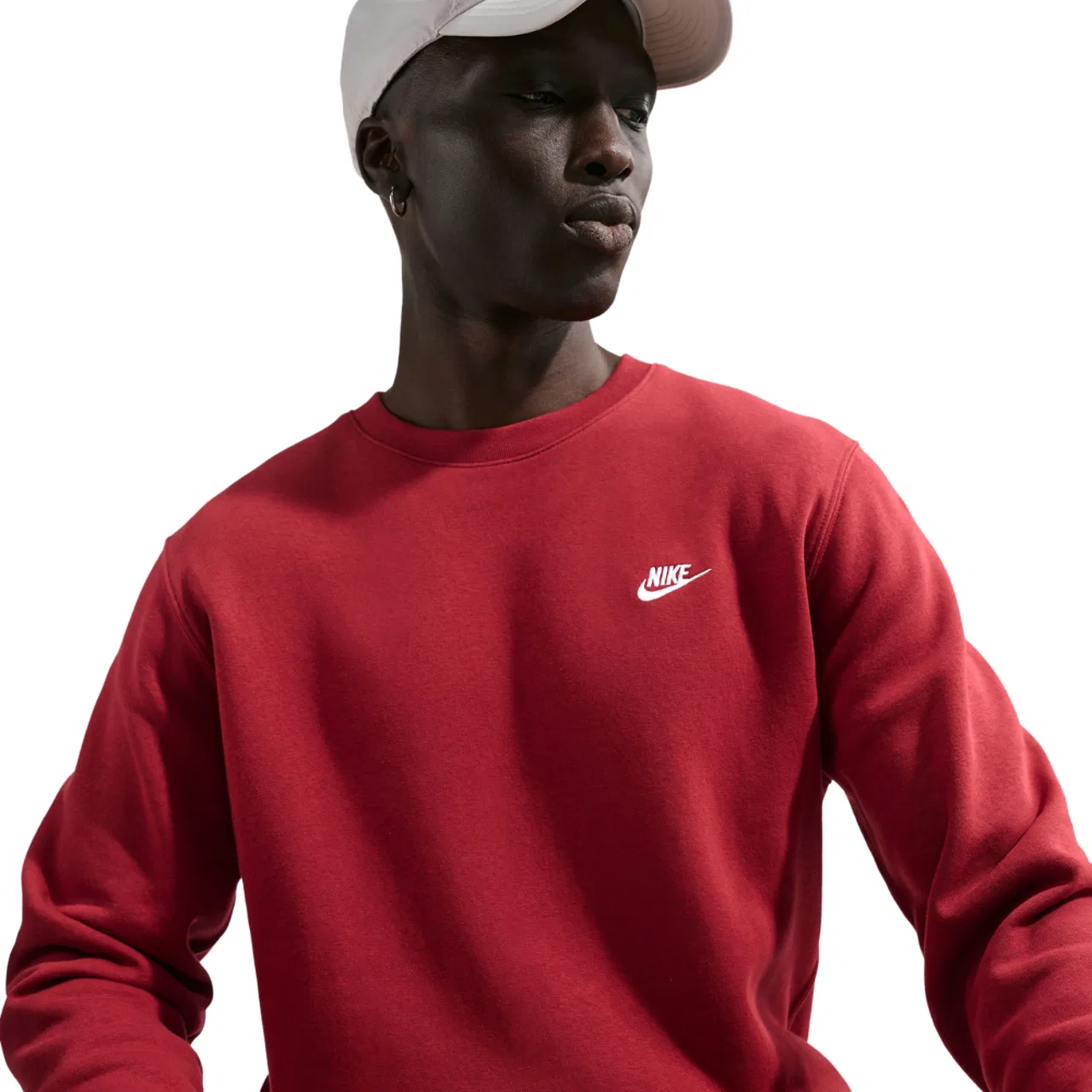 Куртка мужская Club Crew Nike, цвет White/Red — фото 3