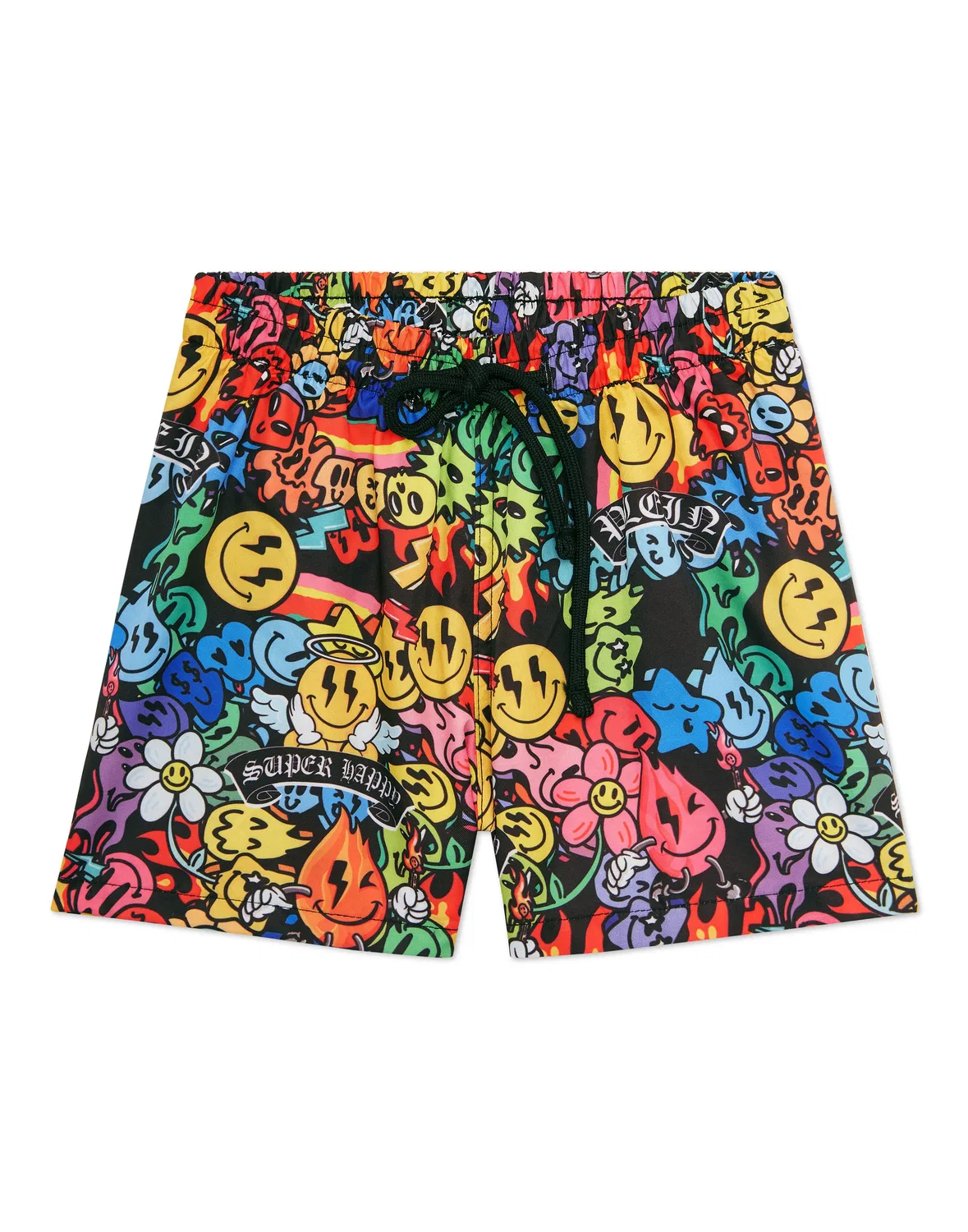Детские плавки-шорты с принтом Swim Shorts Smile PHILIPP PLEIN, мультиколор