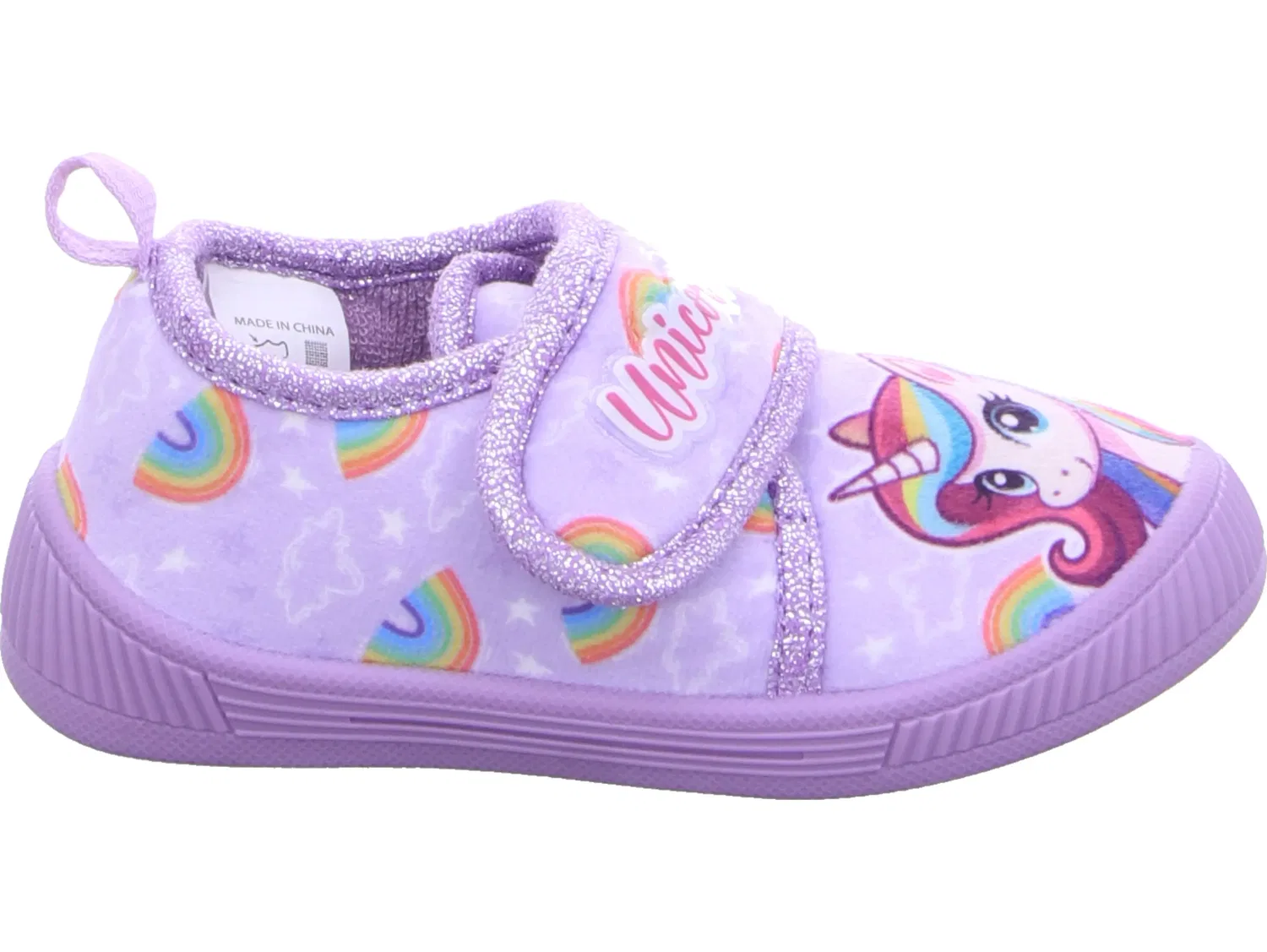 Домашние тапочки фиолетовый Unicorn, фиолетовый — фото 2