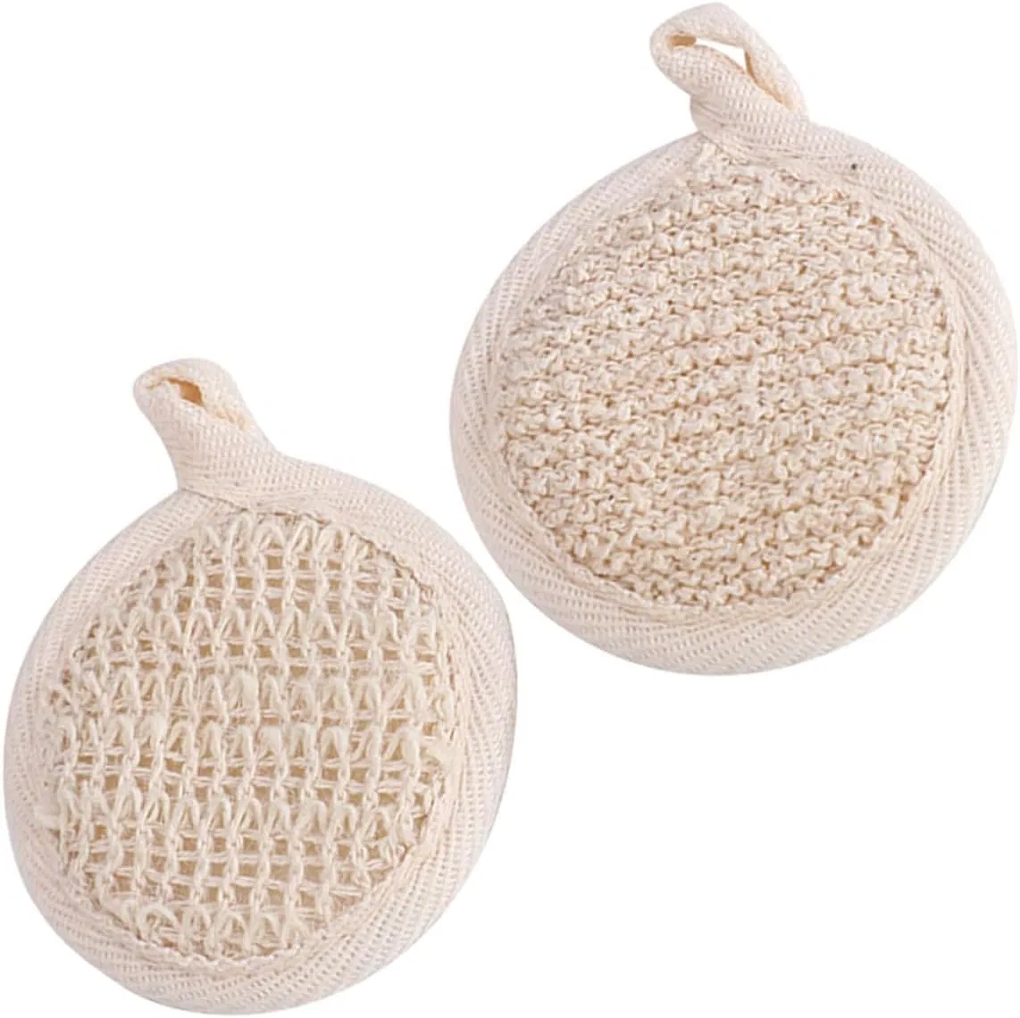 Мочалка для тела 2 шт, Housoutil, Beige