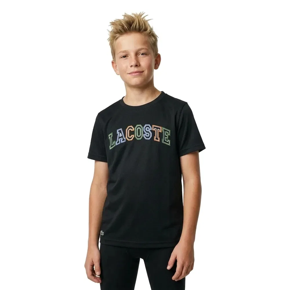 Футболка Lacoste Kids, черный — фото 3