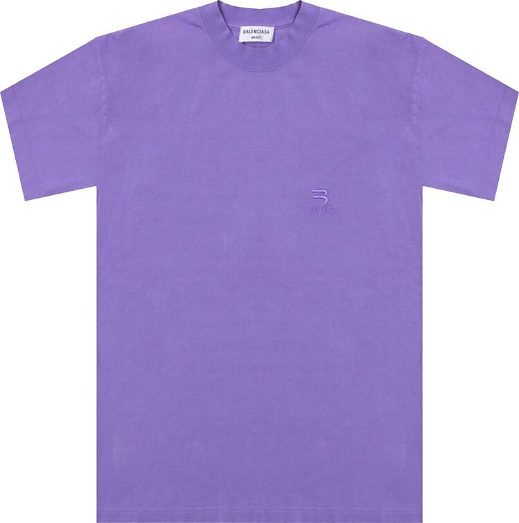 

Футболка Balenciaga Medium Fit T-Shirt 'Light Purple', фиолетовый