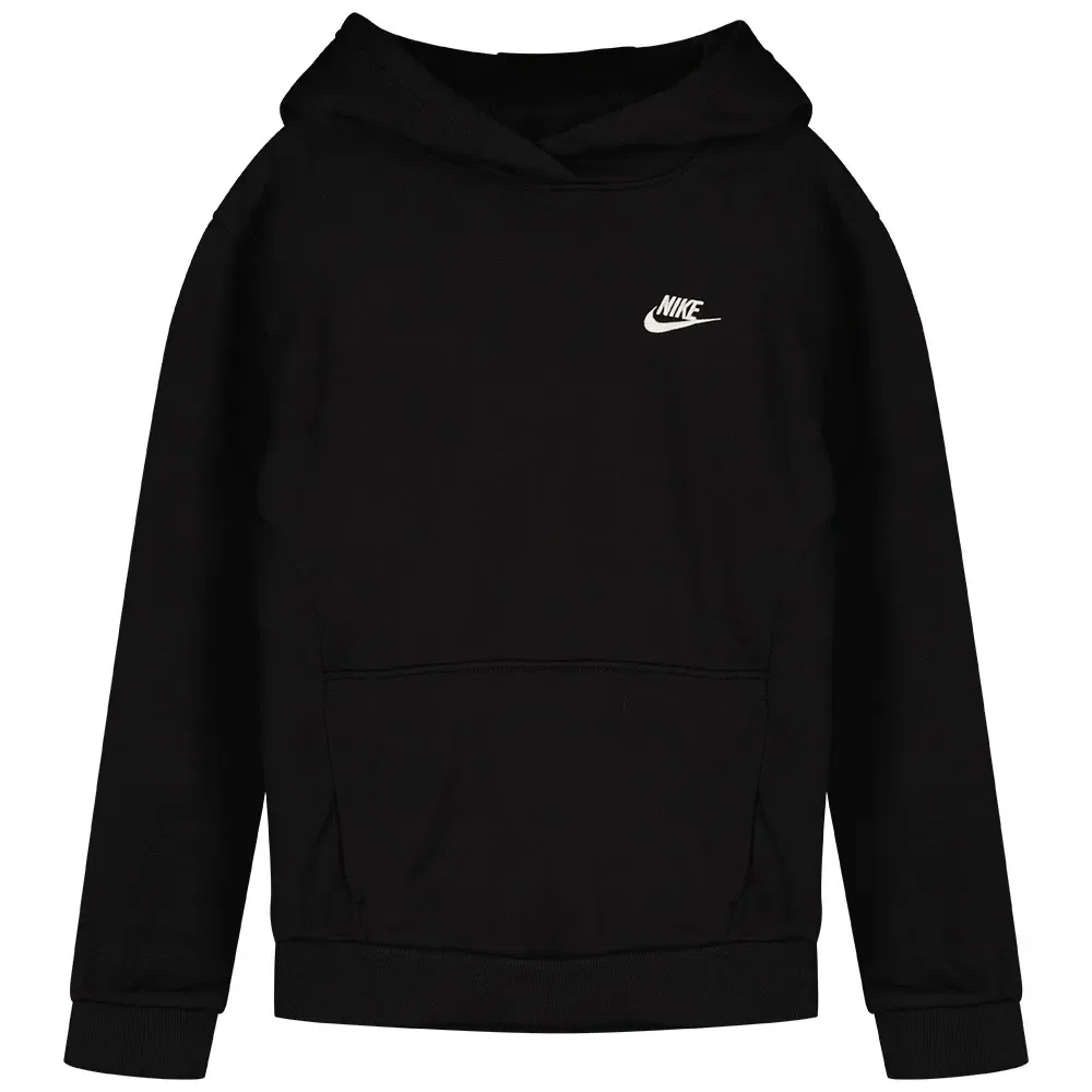 Детский свитшот для девочек с флисом Nike Club Fleece, Black