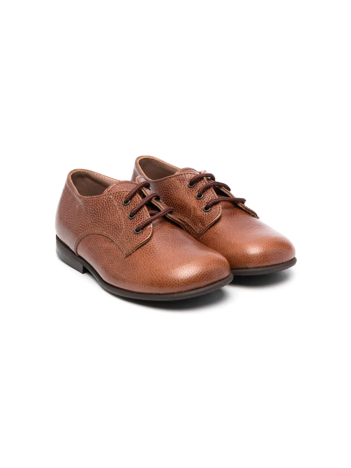 Дерби из фактурной кожи Pèpè, коричневый
