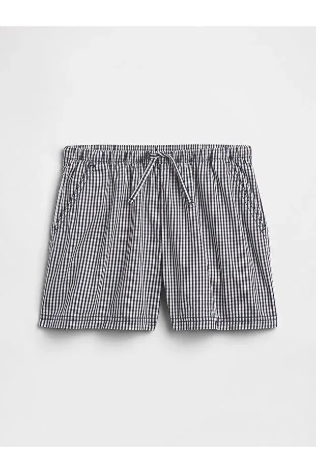 Детские шорты для девочек льняные Relaxed Pull-On Linen Blend Shorts Gap, Navy Blue