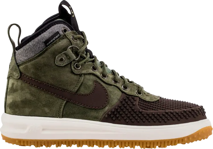 

Лимитированные кроссовки Nike Lunar Force 1 Duckboot 'Baroque Brown', зеленый, Серый, Лимитированные кроссовки Nike Lunar Force 1 Duckboot 'Baroque Brown', зеленый