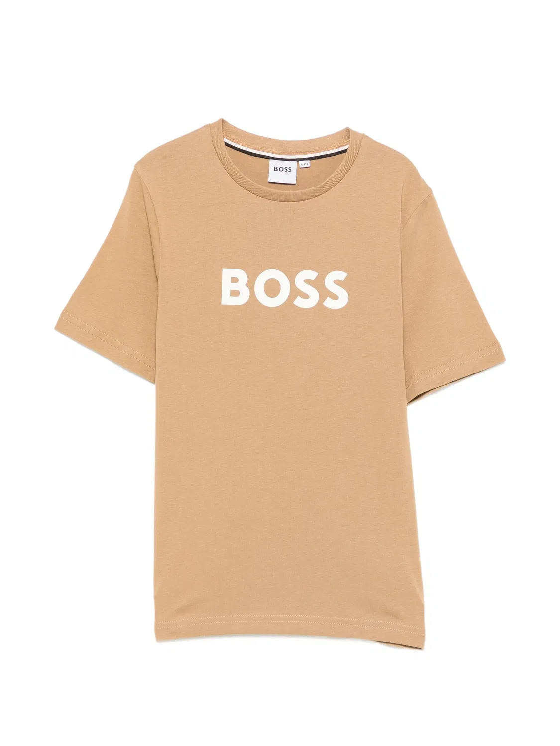 Футболка с логотипом Boss Kidswear, нейтральные цвета
