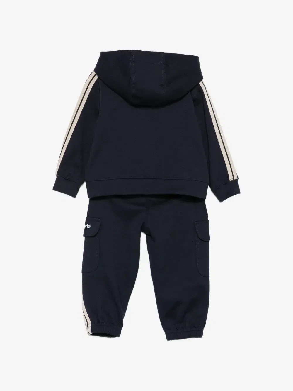 Спортивный костюм с логотипом на лампасах Palm Angels Kids, синий — фото 2