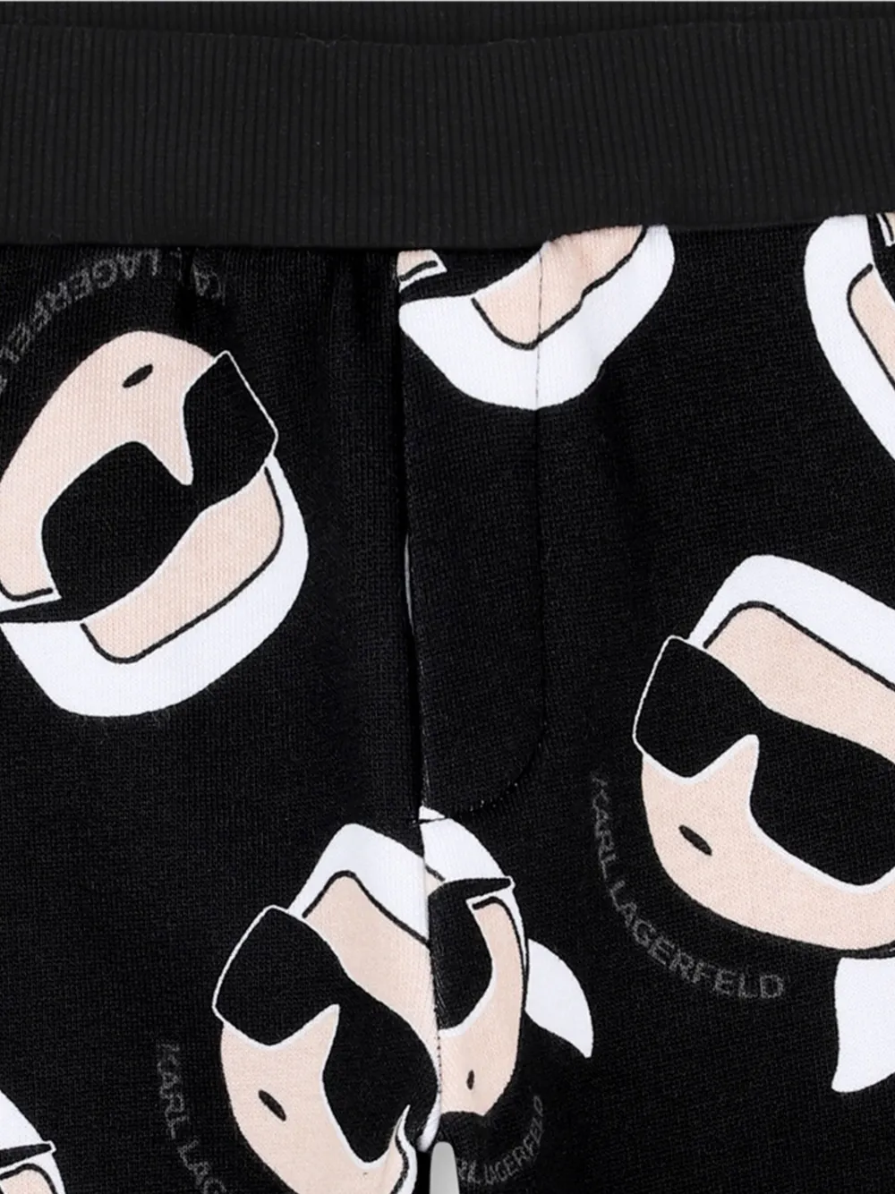 Спортивные брюки с принтом Ikon KARL LAGERFELD KIDS, черный — фото 3