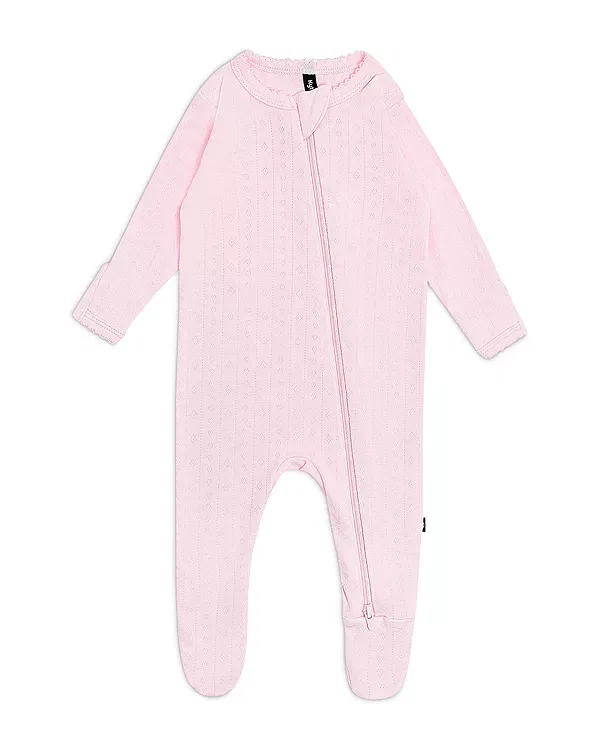 Детский комбинезон с принтом Pointelle Zippered Footie Kyte Baby, Sakura