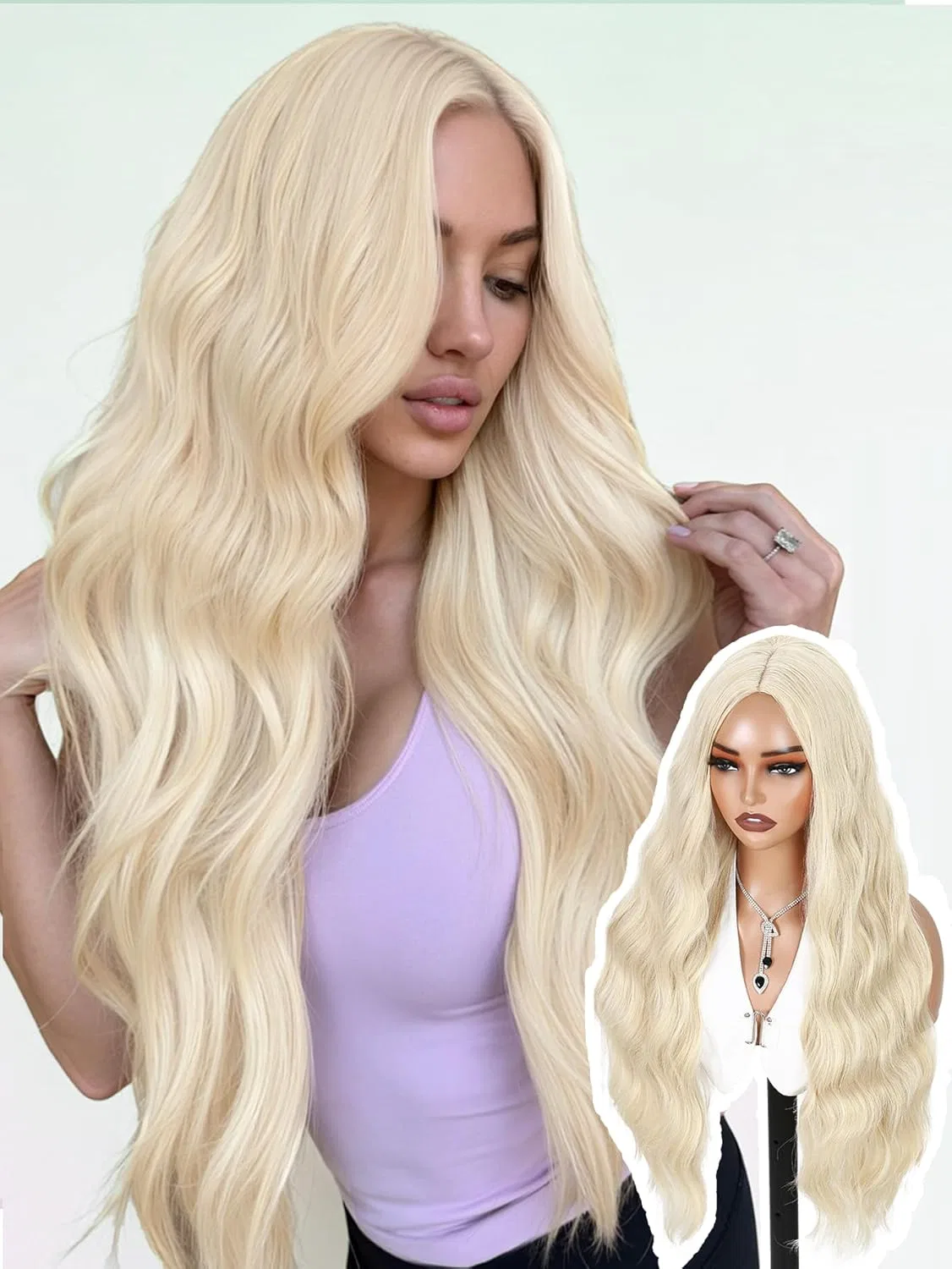 Длинный волнистый светлый парик WIGNEE Wignee, Blond