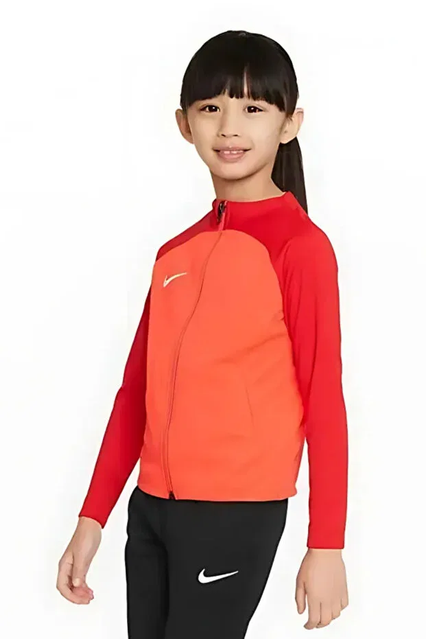 Детский спортивный комплект для девочек с принтом Dri-Fit Academy Pro Tracksuit Kids Nike, Red - Black — фото 3