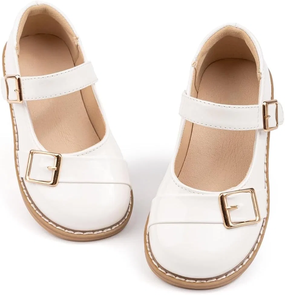 Детские туфли Мэри Джейн для девочек Oxford GOJERP, White