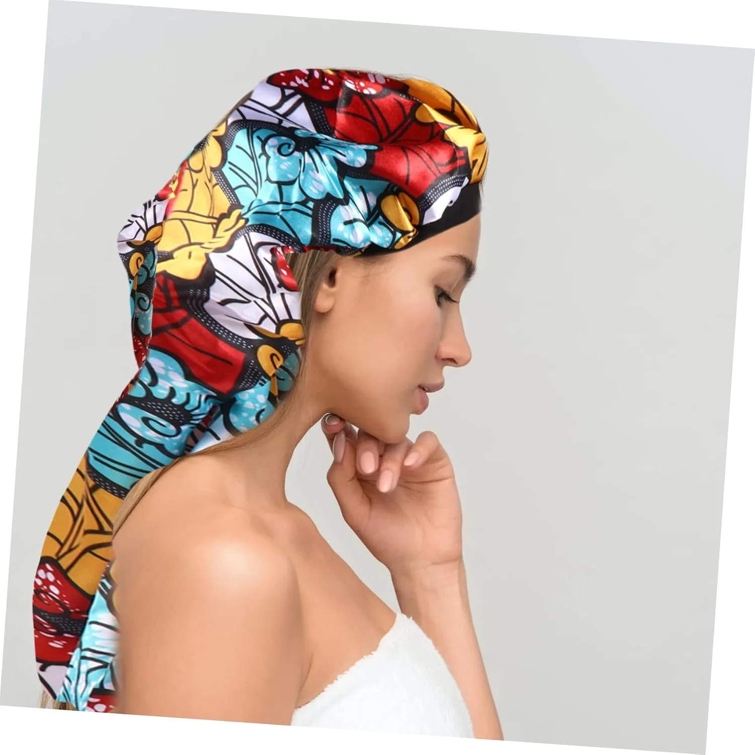 Шапочка для душа Satin Sleep Cap, Healeved, набор 4 шт, 65x30 см, Assorted colours — фото 3