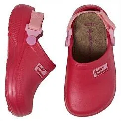 Детские сабо с принтом Gartenclogs Kinder Xq Footwear, Goldrosa — фото 2