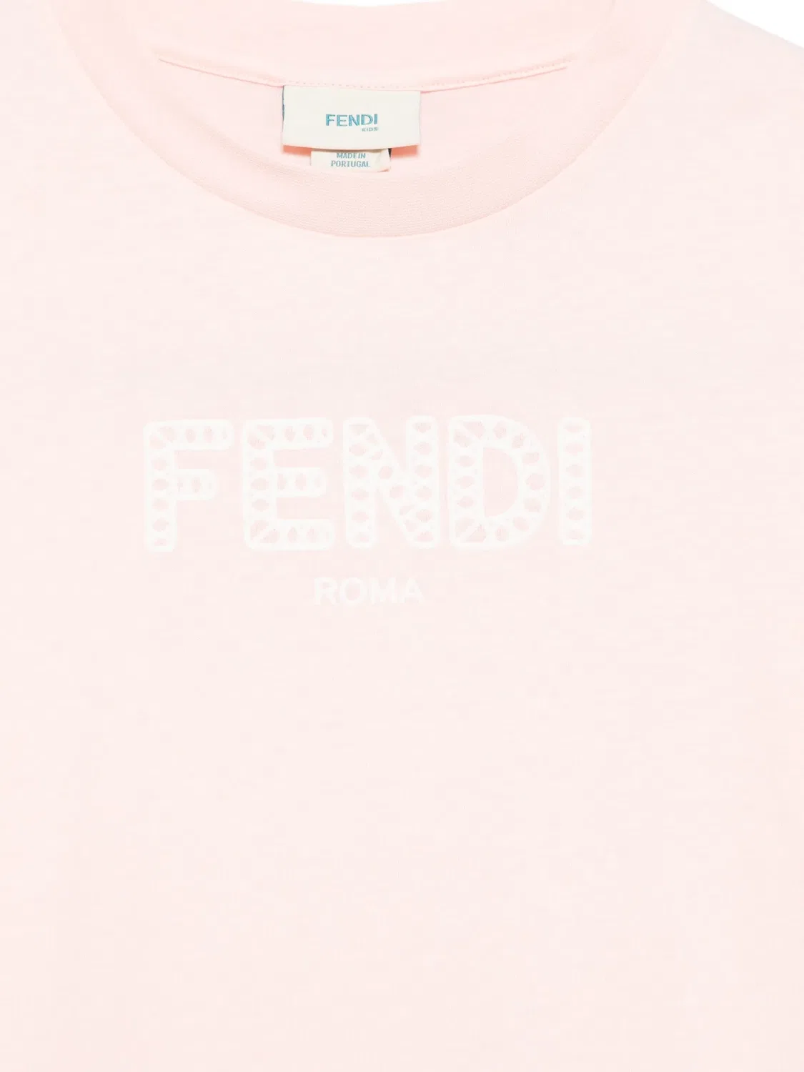 Футболка для девочек розового цвета FENDI, розовый — фото 2