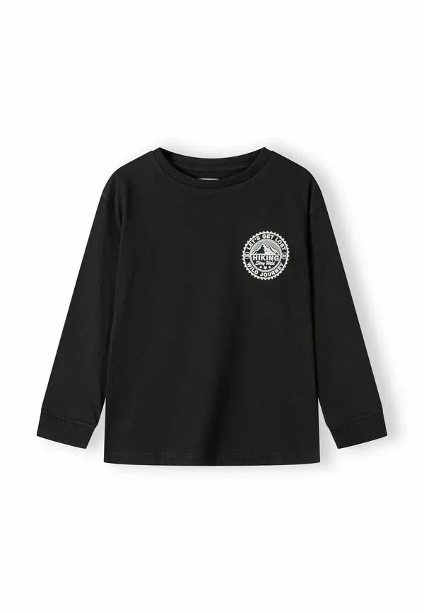 Футболка с принтом, хлопок, 5 pack crew neck Minoti, Royal Blue, черный/синий — фото 3