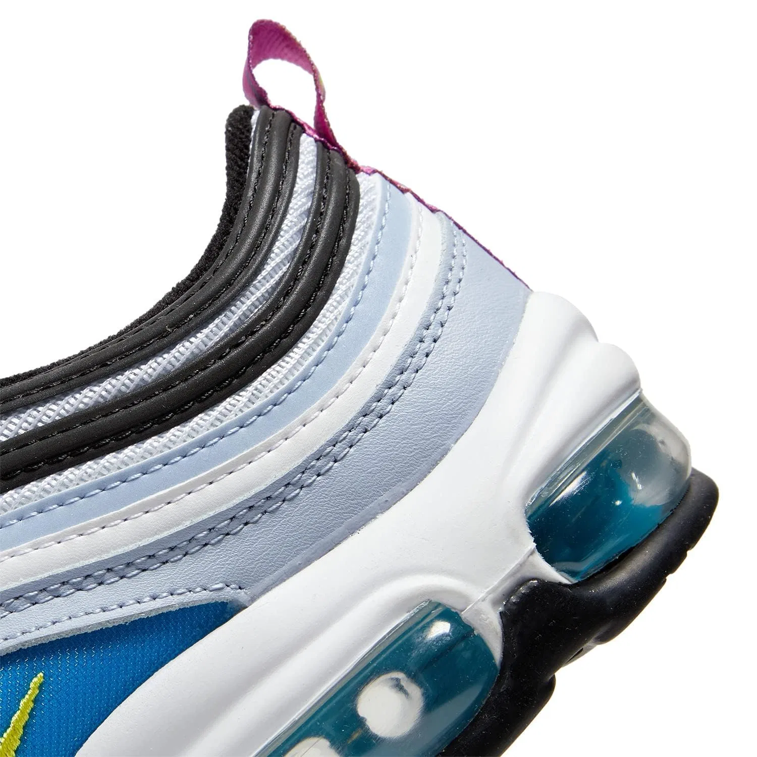 Детские кроссовки для мальчиков Nike Air Max 97 (GS), Blue Whisper Yellow Optical White — фото 3
