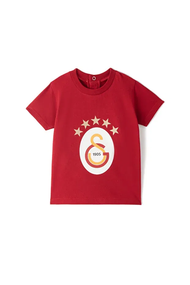Детская футболка для мальчиков с коротким рукавом Galatasaray 5 star baby t-shirt Gsstore, Red