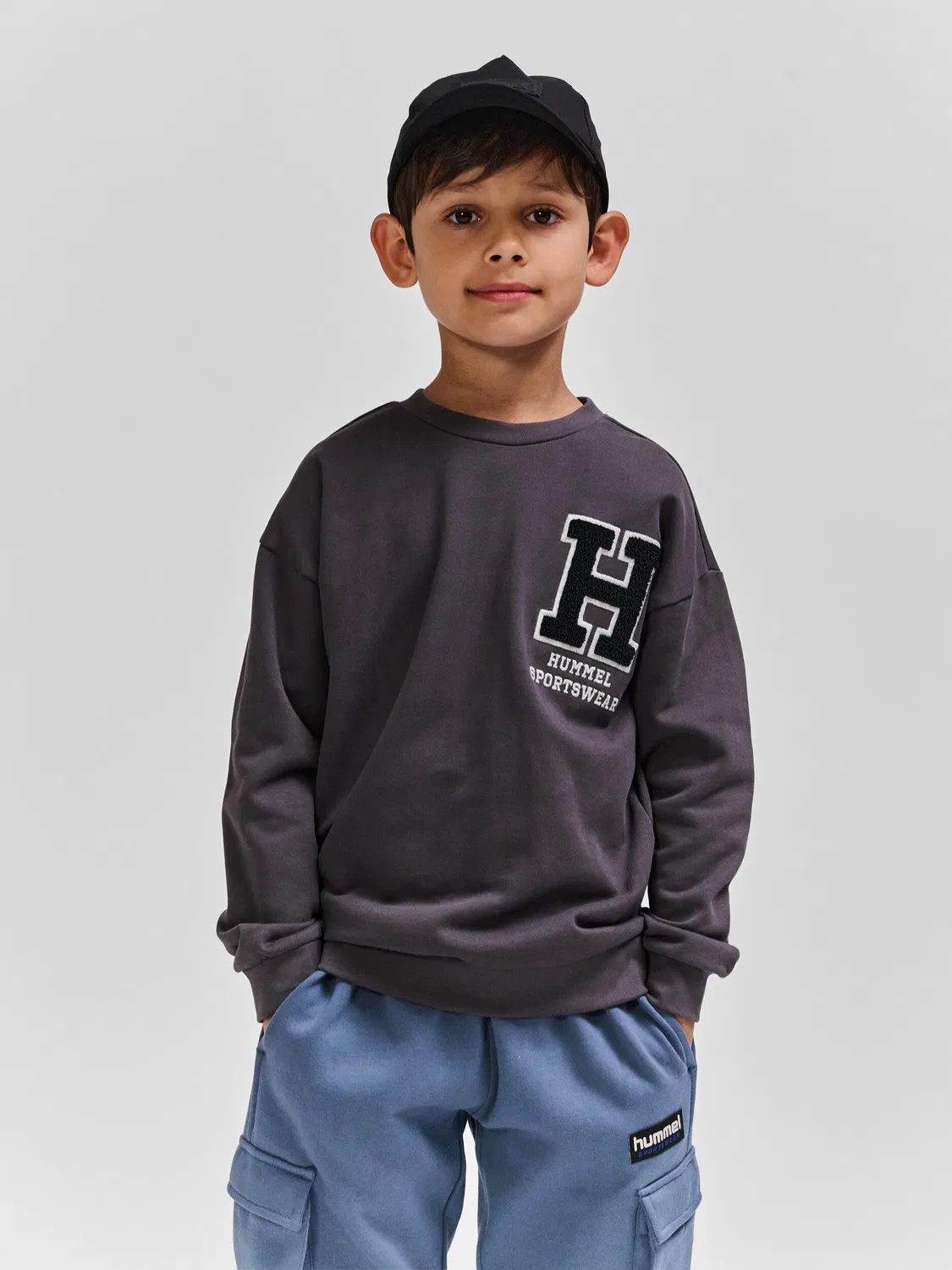 Детский свитшот с принтом Hmlallton E-Sport Hummel, Grau