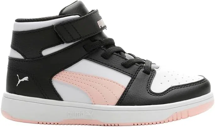 Детские кроссовки для мальчиков Rebound Layup PUMA, Puma Black-Rose Dust — фото 2