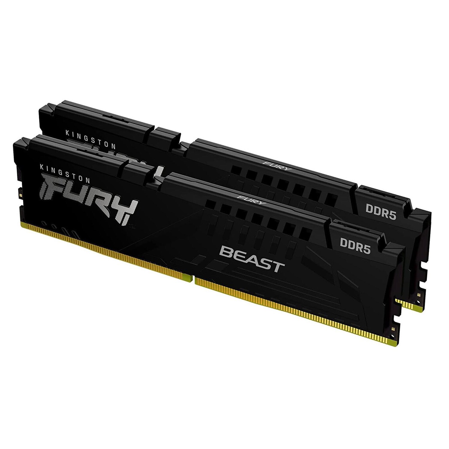 

Оперативная память Kingston Fury Beast, 32 ГБ DDR5 (2x16 ГБ), 5200 МГц, CL40, KF552C40BBK2-32, черный