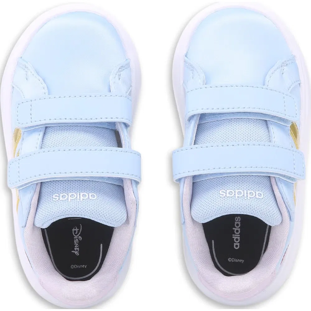 Детские кроссовки Disney Grand Court 3.0 для малышей Adidas, Blue/Gold Anna — фото 4
