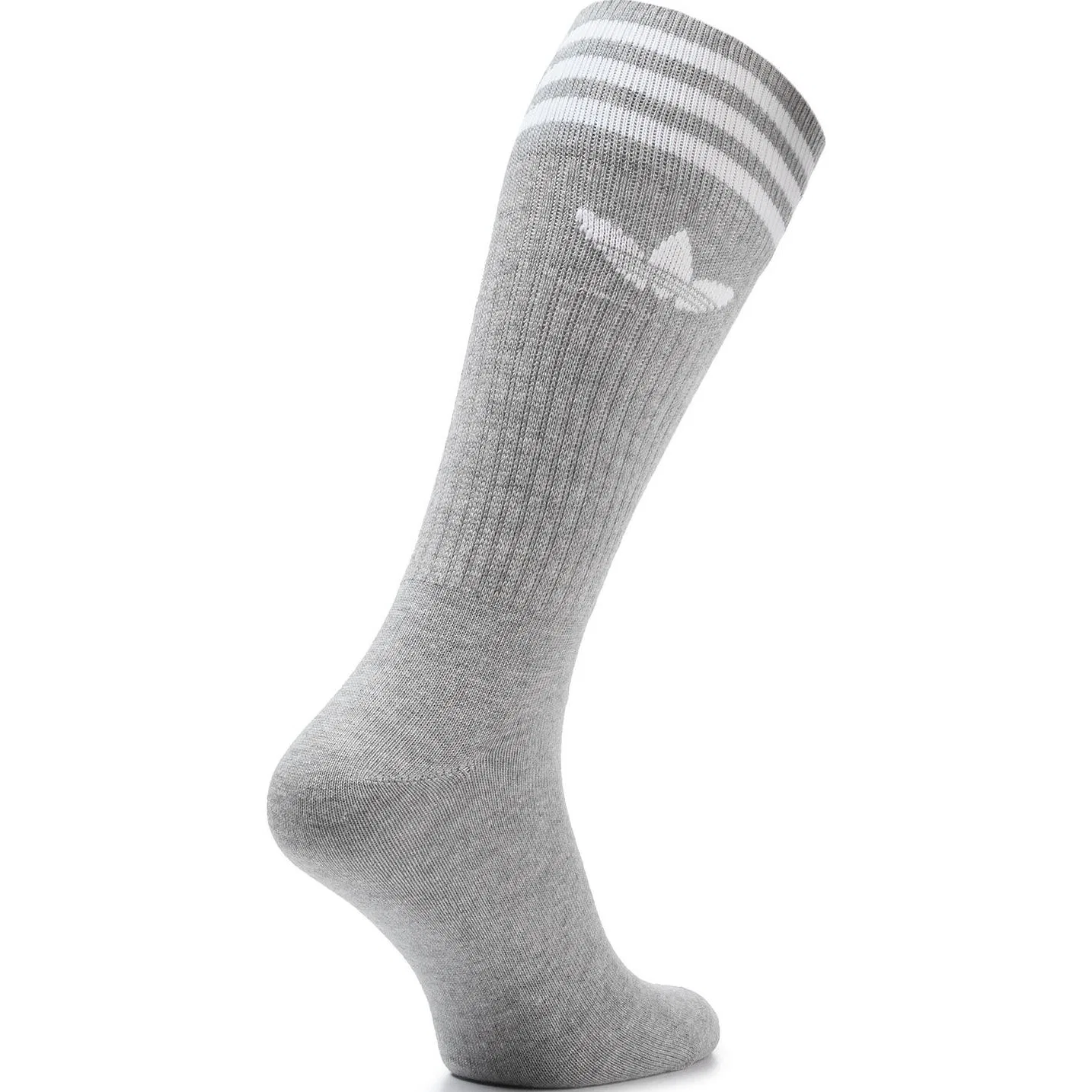 Детские носки с принтом Adidas Originals, 3 пары, серые — фото 4