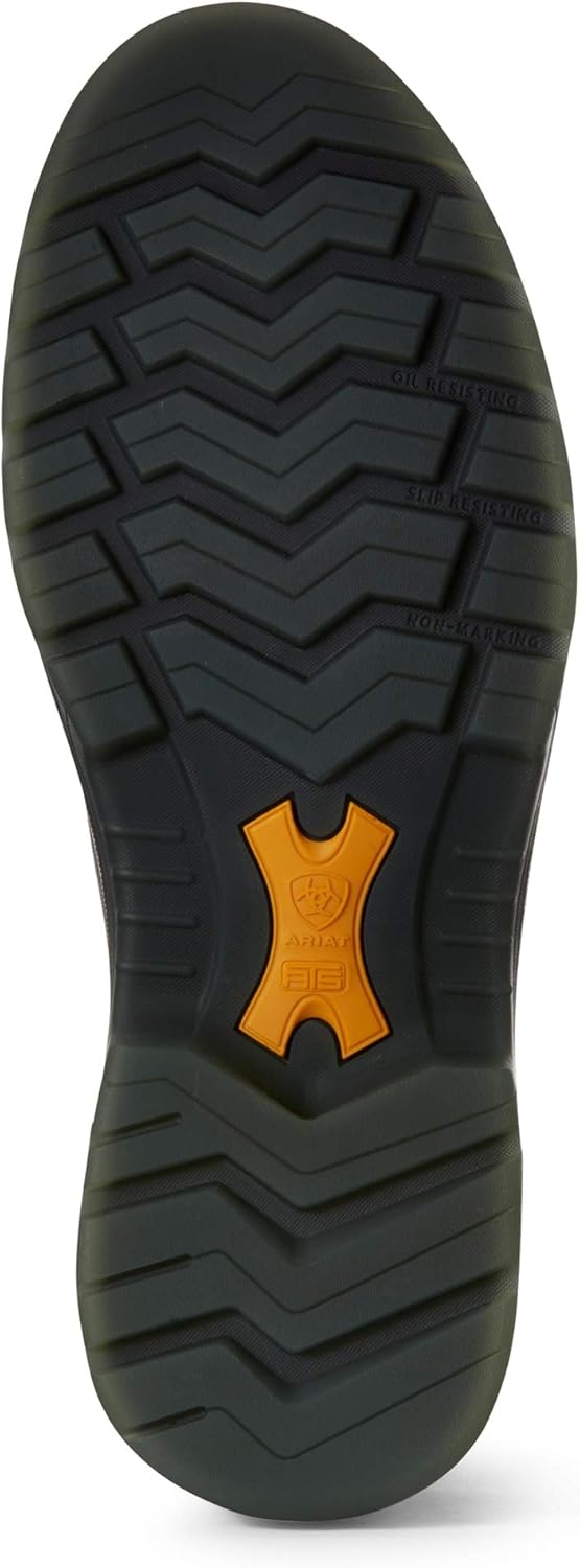 Мужские рабочие ботинки Ariat Turbo Chelsea с водонепроницаемым верхом и углеродным носком, черный — фото 3
