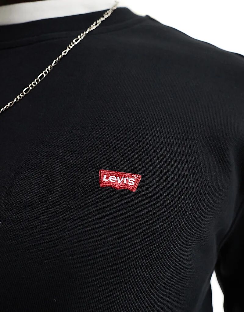 Толстовка Levi's с оригинальным логотипом Hallmark черного цвета — фото 4