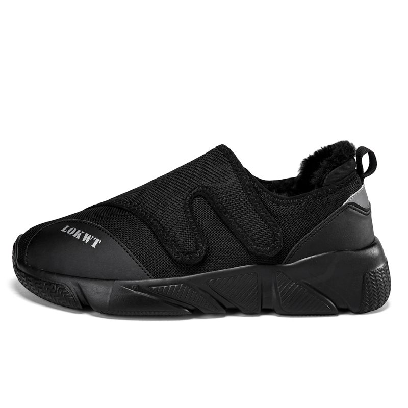 

Стойкие к скольжению и истиранию низкие кеды Casual Unisex Black LOKWT, черный[Upgraded Fleece-Lined]