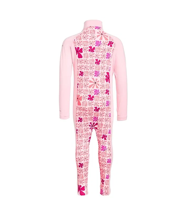 Комбинезон с защитой UPF 50 Sandy Shores II Columbia Kids, Satin Pink Sunbursts/Satin Pink — фото 2