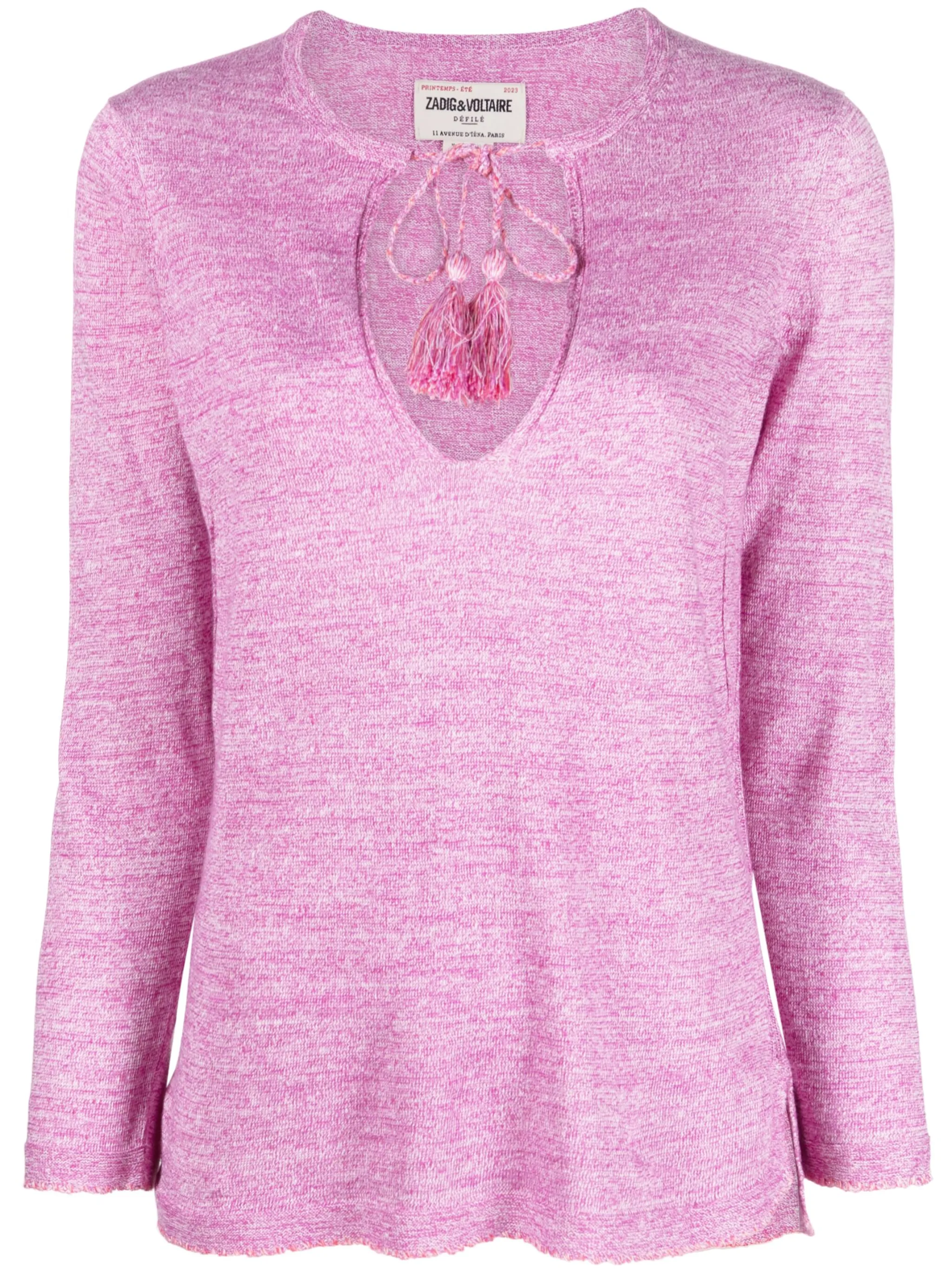 

Меланжевый топ Amber Zadig&Voltaire, розовый