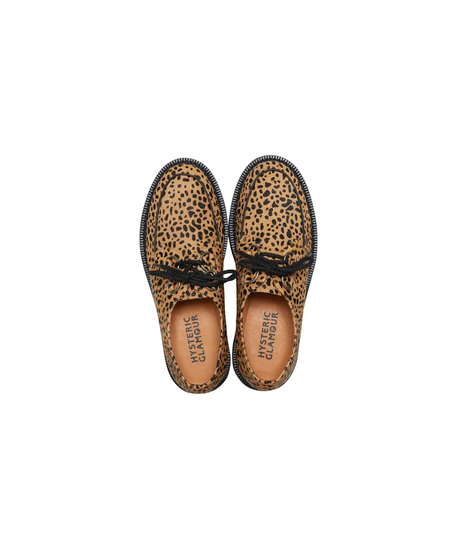 Мужские лоферы HYSTERIC GLAMOUR на креповой подошве beige — фото 3