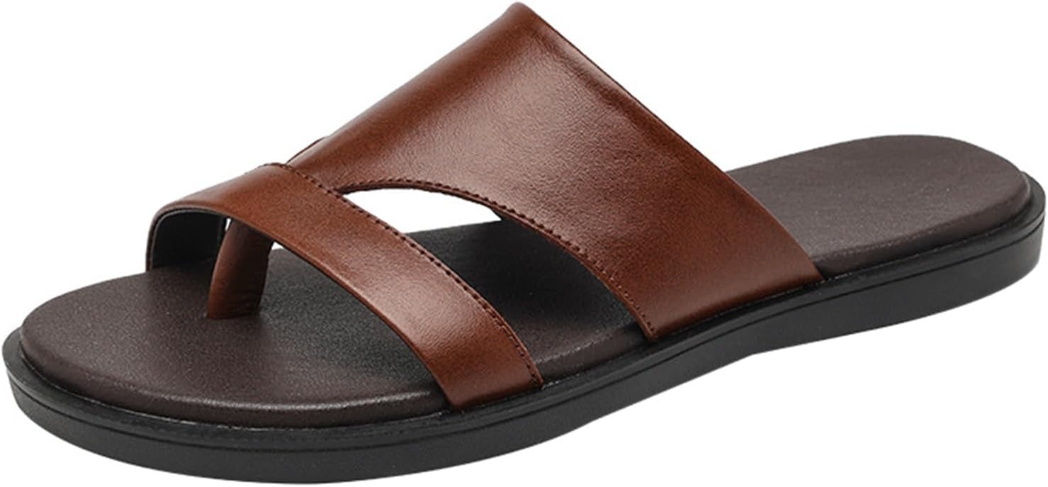 

Мужские слипоны с поддержкой свода стопы, летние пляжные сандалии при вальгусной деформации, удобные ортопедические шлепанцы при плантарном фасциите Wcxty, коричневый