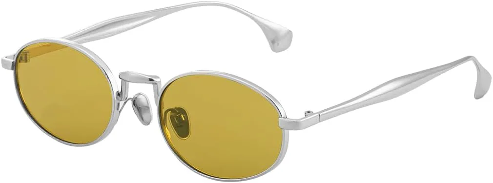 

Женские солнцезащитные очки эллиптической формы в европейском и американском стиле — персонализированные металлические очки, легкая конструкция Gksbnck, C7