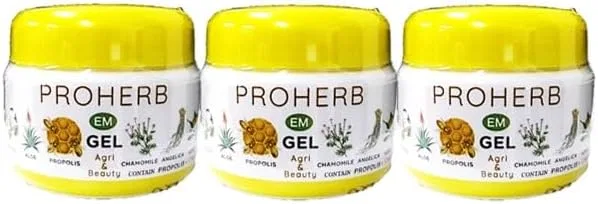 Набор для ухода за кожей ProHerb Pro Herb EM Gel, 3 шт., 33 г, бесцветный
