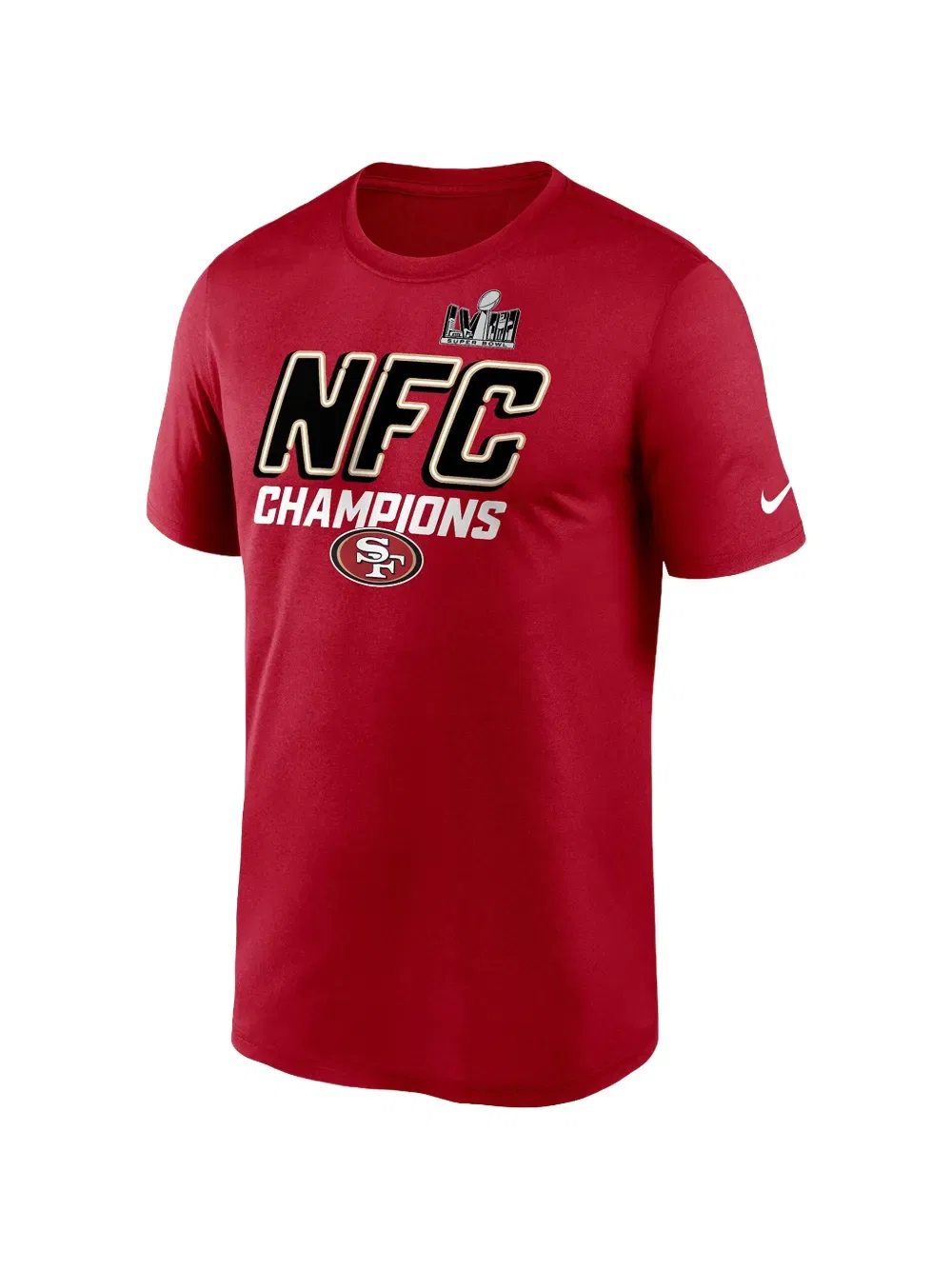Футболка Scarlet San Francisco 49ers 2023 NFC Champions Iconic Nike, красный