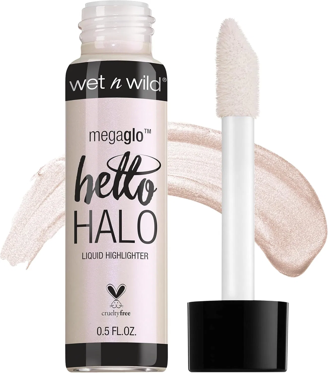 Жидкий хайлайтер Wet 'n' Wild MegaGlo Hello Halo Halographic, 15 мл, мерцающий светлый оттенок