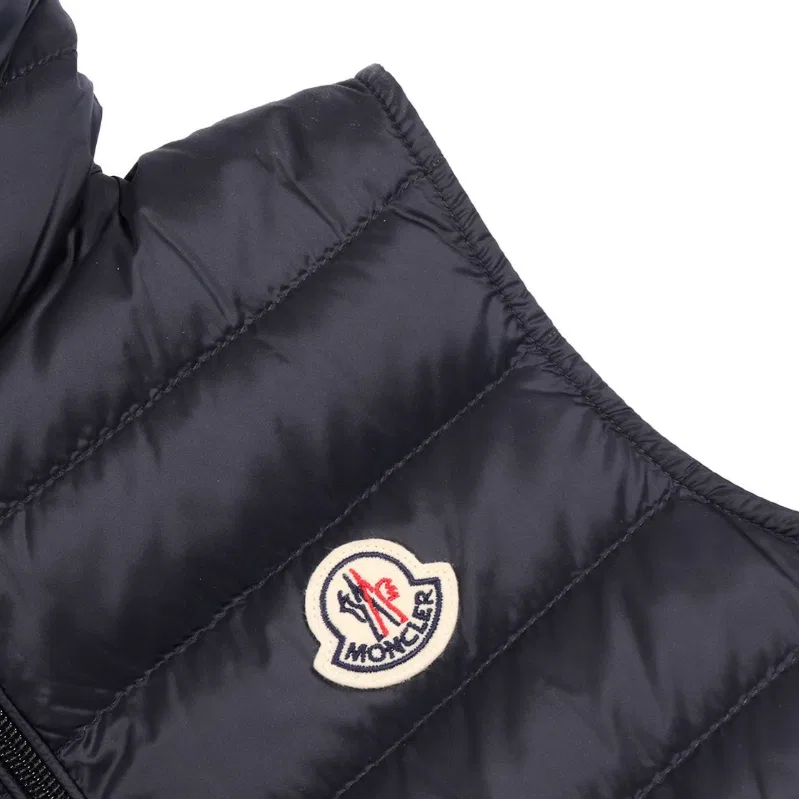 Детский жилет пуховой Moncler Blue — фото 4