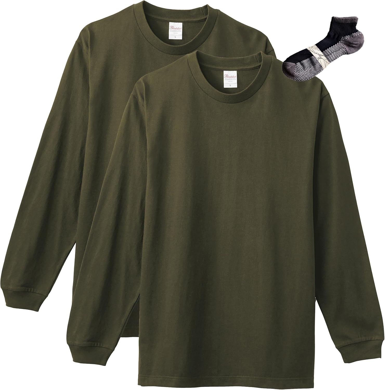 

Мужская футболка с длинным рукавом Printstar 00110-CLL, однотонная, плотность ткани 5,6 унций, зеленый