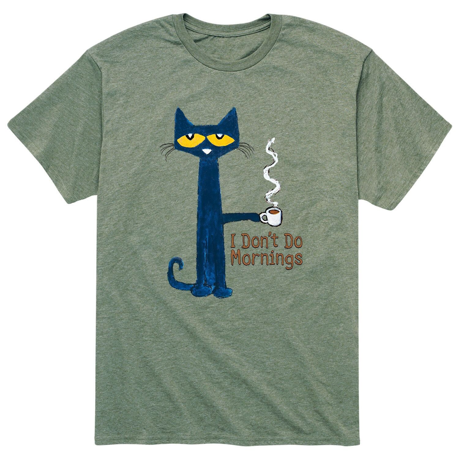 

Мужская футболка Pete The Cat Dont Do Mornings Licensed Character