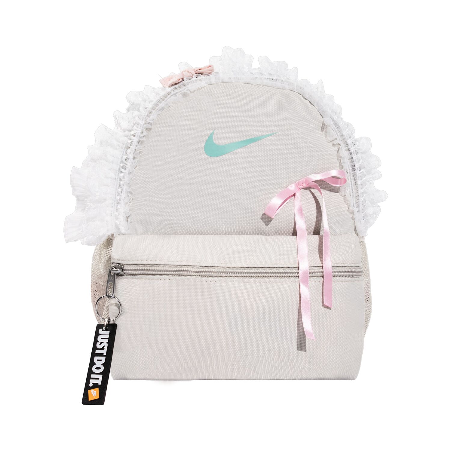 

Nike Тканевый рюкзак обычный женский серый белый, Gray White