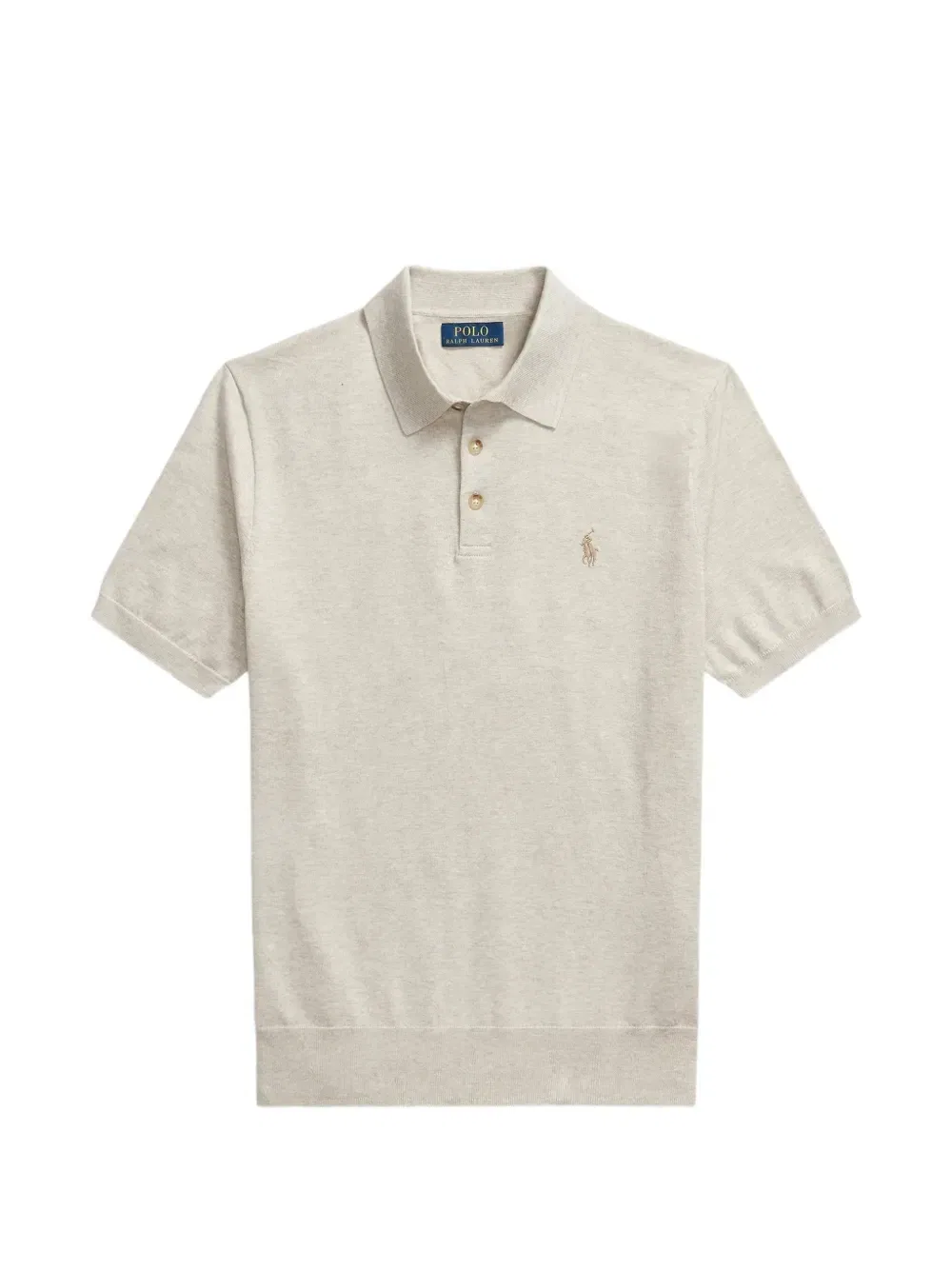 Рубашка поло с вышивкой пони Polo Ralph Lauren, бежевый