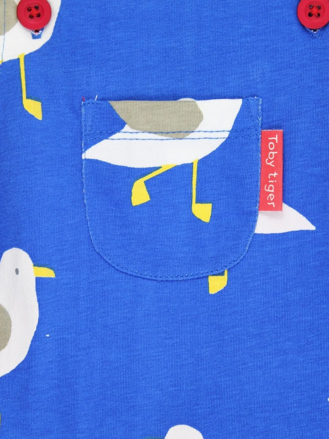 Обычный комбинезон 'Bio-Baumwoll Kinder Latzhose mit Möwentanz-Druck' Toby Tiger, Blue — фото 2