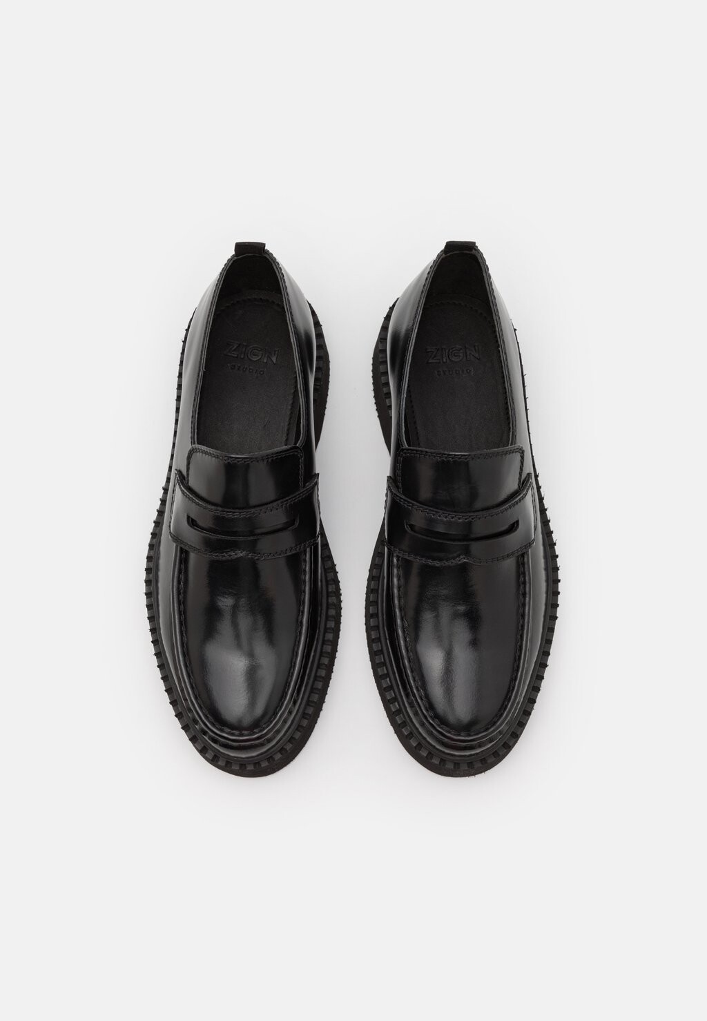 Тапочки LEATHER Zign Studio, цвет black — фото 4