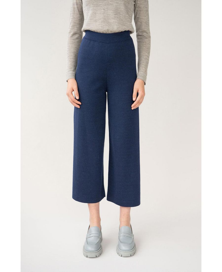 

Женские клетчатые трикотажные брюки Zoe SSKEIN, Navy