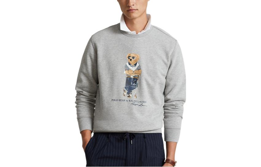 Свитер мужской серый Polo Ralph Lauren — фото 2