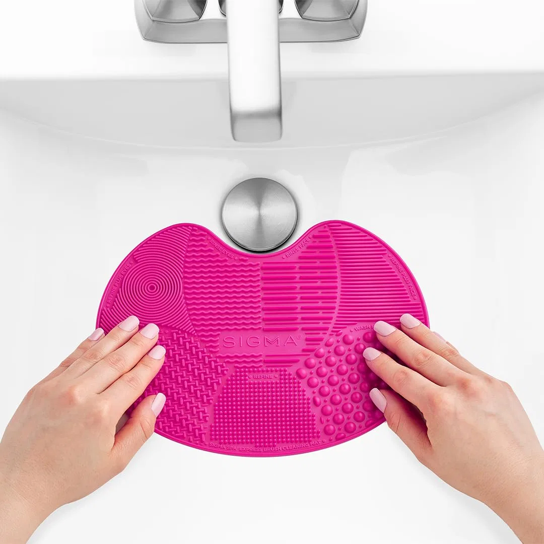 Коврик для чистки кистей для макияжа «Spa Express Brush Cleaning Mat» от Sigma Beauty Sigma Beauty, Pink — фото 4